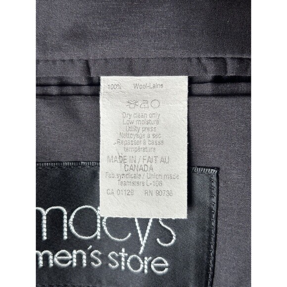 Lauren Ralph Lauren‎ Blazer Mens 48R Gray Blue Striped Wool Sport Coat 2 Button - Picture 10 of 14